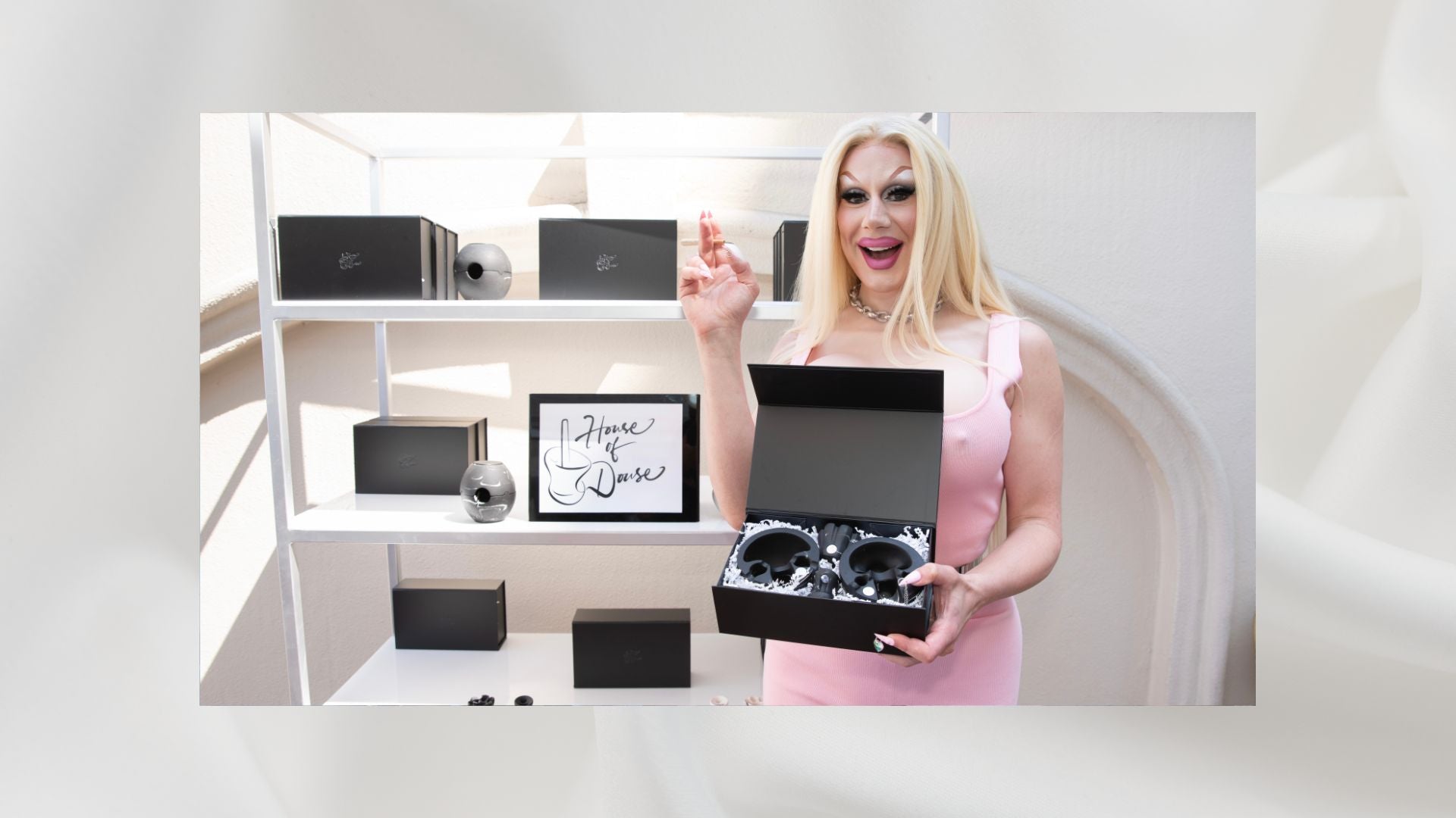 Jimbo with Douser Gift Set at Emmys