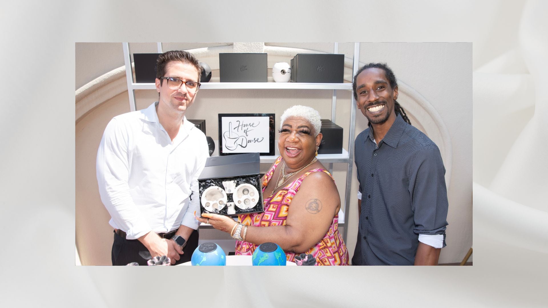 Luenell with Douser Gift Set 1 at Emmys