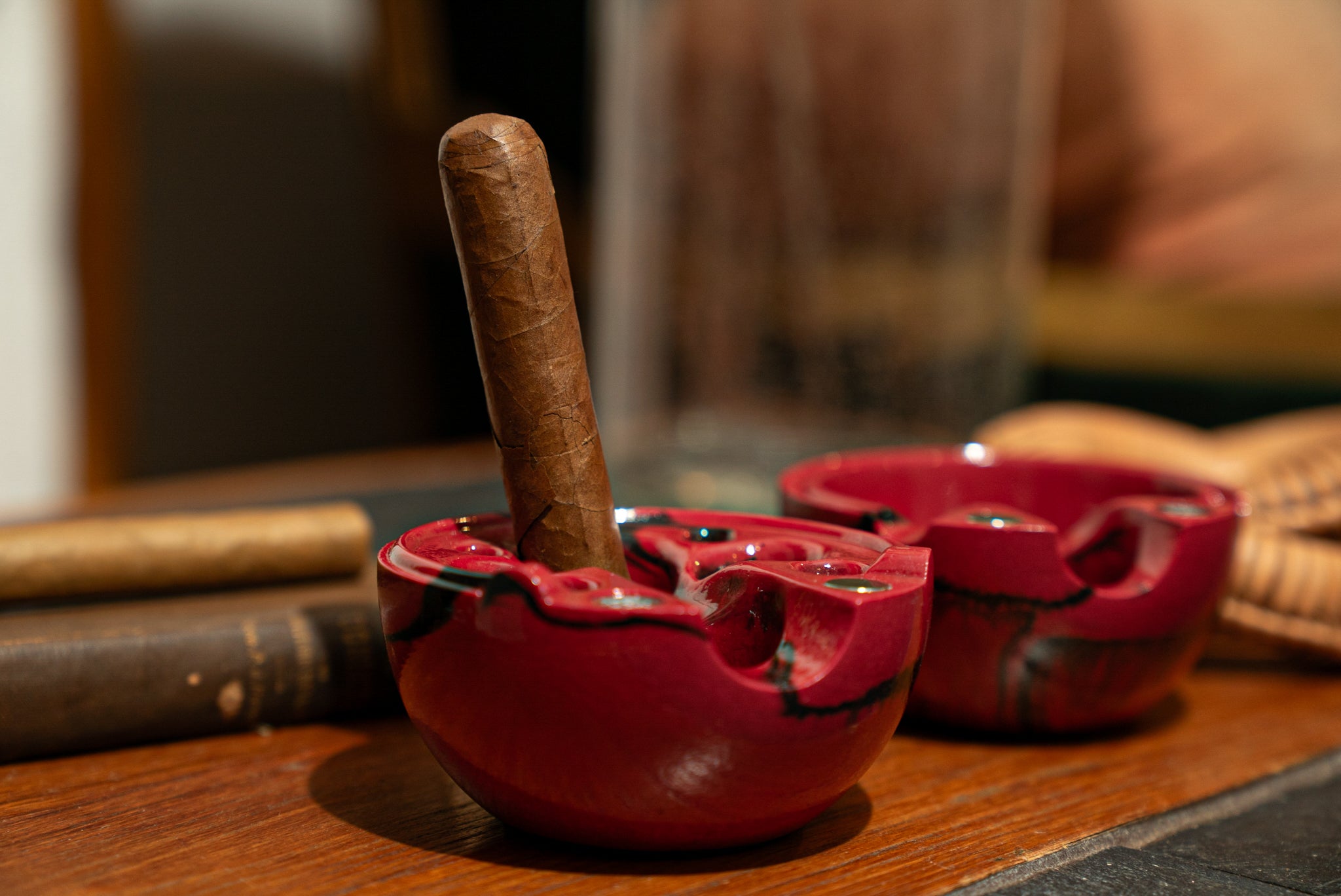 Oxblood Ovo Douser - Ashtray Reimagined