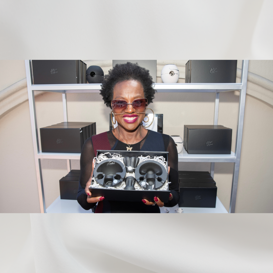 Viola Davis With Douser Gift Set at Emmys